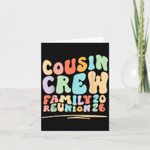 Cousin-Crew groovy retro Familientreffen Reise 202 Karte