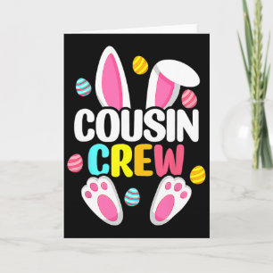 Cousin Crew Häschen Familie passendes Oster Jungen Karte
