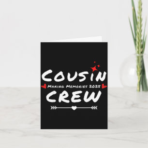 Cousin-Crew macht Erinnerungen 2025 Familientreffe Karte