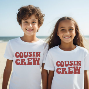 Cousin Crew Maroon Matching Family Kids Unisex T-Shirt