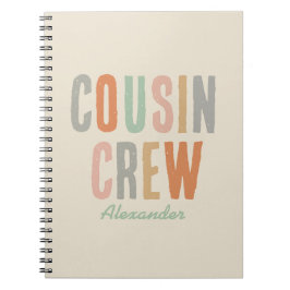Cousin Crew Matching Boho Family Wiedersehen Notizblock