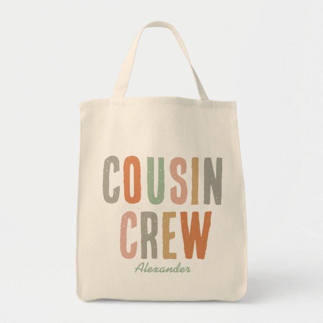 Cousin Crew Matching Boho Family Wiedersehen Tragetasche (Vorne)
