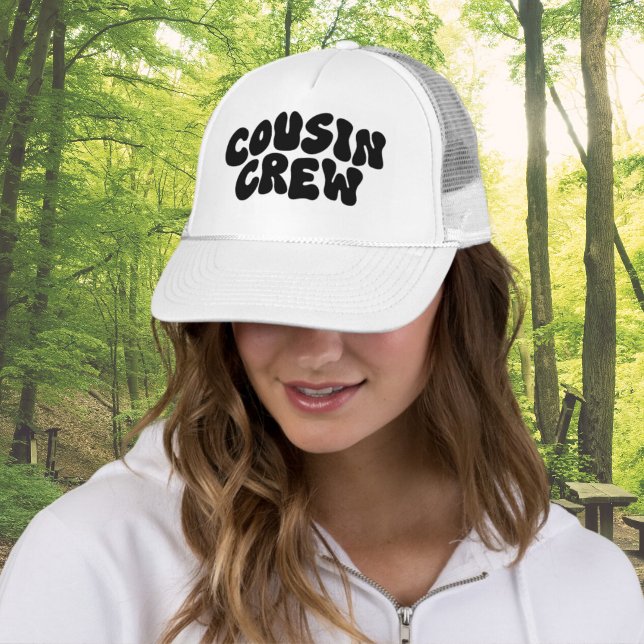 Cousin Crew | Retro Matching Cousin Family Wieders Truckerkappe (Cousin Crew camp Matching Family Reunion Trucker Hat a perfect matching gift for cousins)