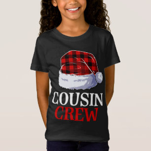 Cousin Crew Santa Kariert Buffalo Apparel Funny Ch T-Shirt