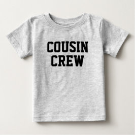 Cousin Crew | Schwarze Matching Kids Baby T-shirt