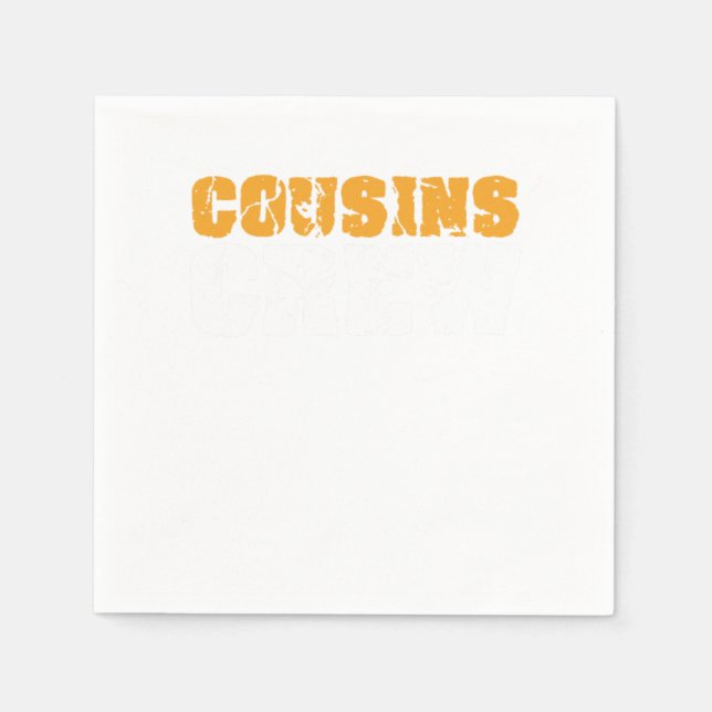 Cousin Crew Schwester Bruder Tante Onkel Familieng Serviette (Vorderseite)