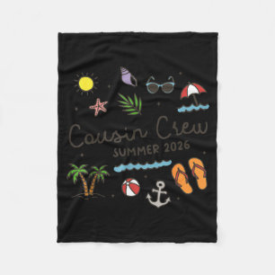 Cousin-Crew Sommer 2026 Urlaub Hawaii Strand Fleecedecke