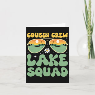 Cousin Crew Squad Sunset Family Camping Sommer Karte