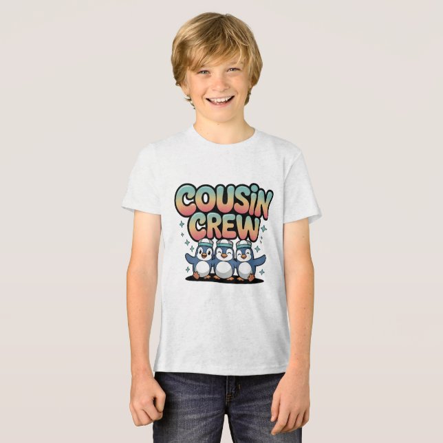 Cousin Crew Tri-Blend Shirt (Vorderseite voll)