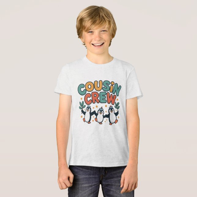 Cousin Crew Tri-Blend Shirt (Vorderseite voll)
