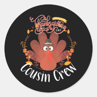 Cousin Crew Türkei Matching Family Group Runder Aufkleber