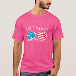 Cousin Crew USA Flag Sonnenbrille T-Shirt