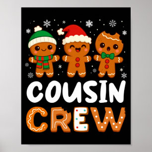Cousin Crew Weihnachten 2025 Cookie Kinder Junge M Poster