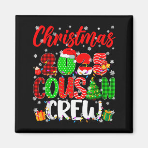 Cousin Crew Weihnachten 2025 Pjs Schlafanzüge Xmas Magnet