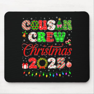 Cousin Crew Weihnachten 2025 Pjs Schlafanzüge Xmas Mousepad