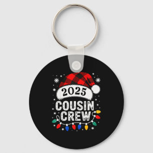 Cousin Crew Weihnachten 2025 Santa Kinder Familien Schlüsselanhänger