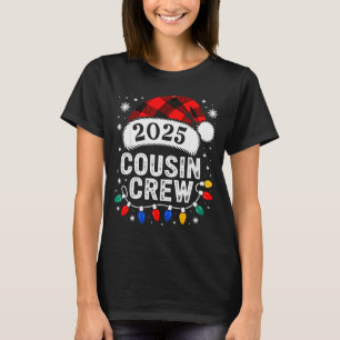 Cousin Crew Weihnachten 2025 Santa Kinder Familien T-Shirt