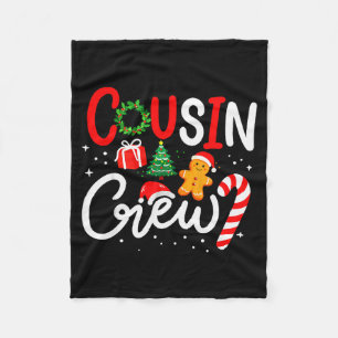 Cousin Crew Weihnachten Xmas Familie passende Pyja Fleecedecke