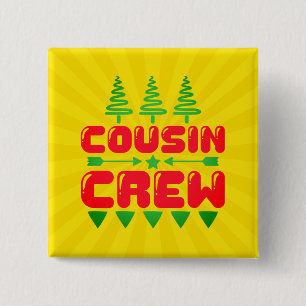 Cousin Crew Weihnachts-Familien-Matching-Design-86 Button