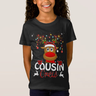 Cousin Crew Weihnachts-Rentier Weihnachtsmannmütze T-Shirt