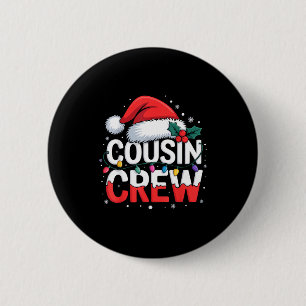 Cousin Crew Weihnachts-Rentiergeweih-Hut-Lichter Button