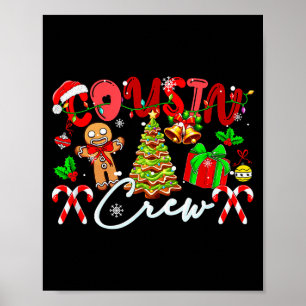 Cousin Crew Weihnachtsbaum Lebkuchen Matching K Poster
