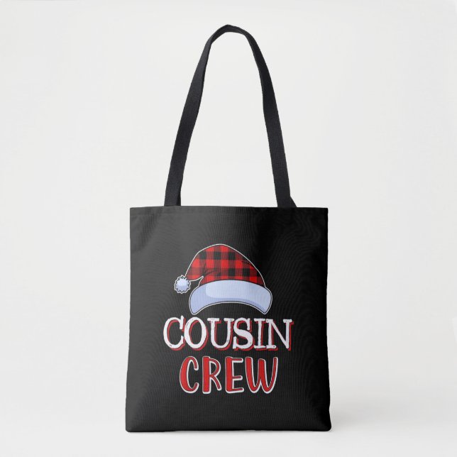 Cousin Crew Weihnachtsfamilie Matching Weihnachten Tasche (Vorderseite)