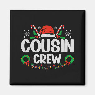 Cousin Crew Weihnachtslichter Familie passende Pyj Magnet