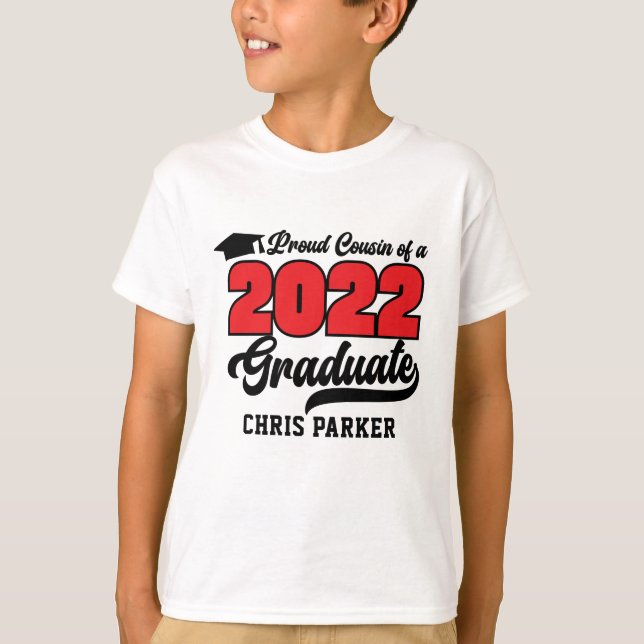 Cousin de Fière CUSTOM d'un T-shirt diplômé 2022 (Devant)