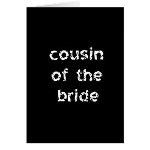 Cousin de la mariée