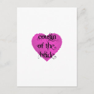 Cousin der Braut Postkarte