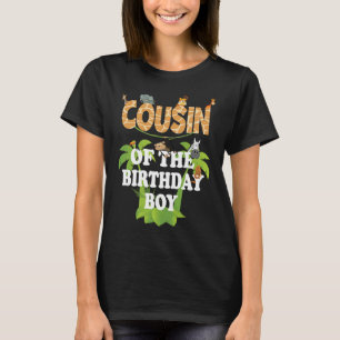 Cousin des Geburtstags KinderZoo Thema Tier-Party T-Shirt