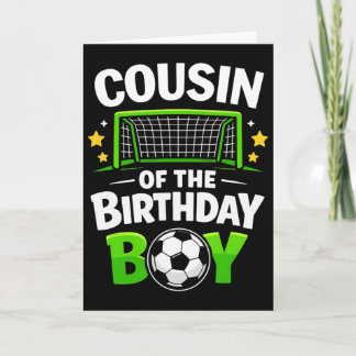 Cousin des Geburtstags-Soccerballs Jungen  Karte