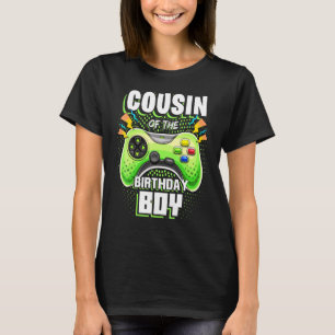 Cousin des Geburtstagsjungen passendes Video Gamer T-Shirt