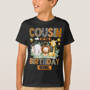 Cousin des Geburtstagsmädchens Safari Dschungel Wi T-Shirt