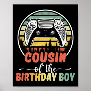 Cousin des Geburtstagsspielers Matching Fa. Poster