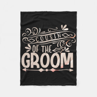Cousin des Groom Shirt Hochzeitspaare Fleecedecke
