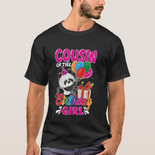 Cousin des Panda Bären Geburtstags Tier Lover Boy T-Shirt