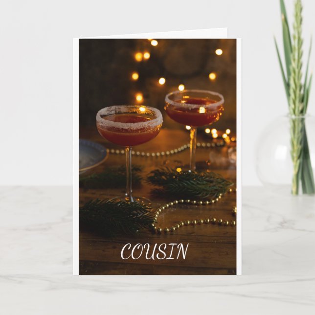*COUSIN* EIN SCHÖNER KARTE DEZEMBER GEBURTSTAG (Vorderseite)