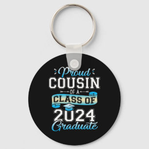 Cousin einer Cl von 2024 Graduate Funny Senior 202 Schlüsselanhänger