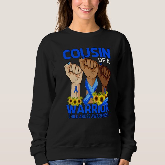 Cousin eines Kindesmissbrauchs im Krieger Sweatshirt (Vorderseite)