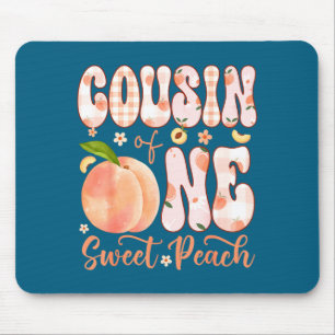 Cousin eines süßen Pfirsichs zum 1. Geburtstag Mäd Mousepad