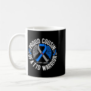 Cousin eines T1D-Kriegers Typ-1-Diabetes-Bewusstse Kaffeetasse