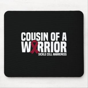 Cousin eines Warrior-Sichelzellenbewusstseins Mousepad