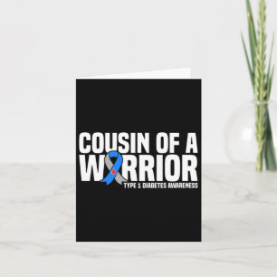 Cousin eines Warrior Typ 1 Diabetes Karte