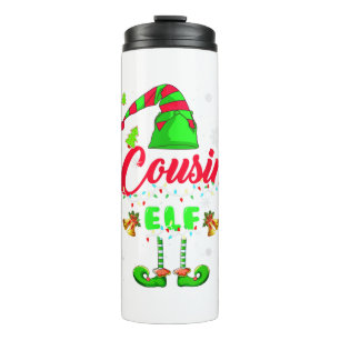 Cousin Elf Weihnachtsbaumen Lichter Elf Kostüm Cou Thermosbecher