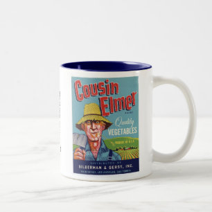 Cousin Elmer Gemüse Zweifarbige Tasse