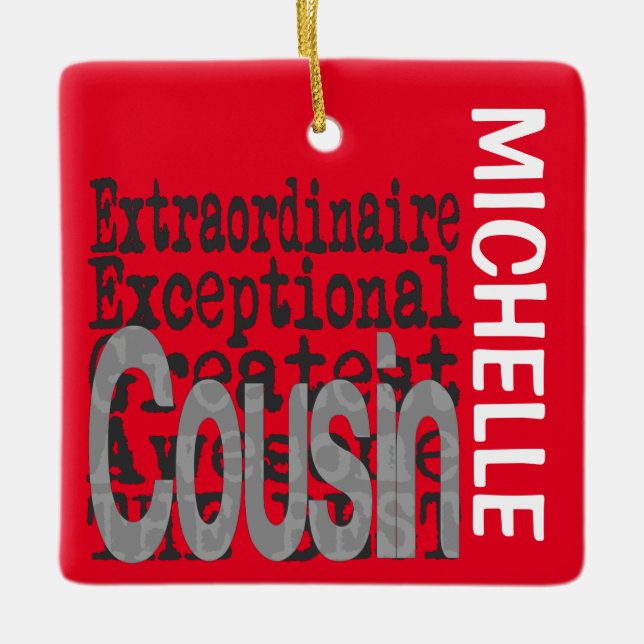 Cousin Extraordinaire CUSTOM Keramikornament (Vorderseite)