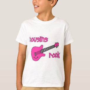 Cousin-Felsen! mit rosa Gitarre T-Shirt