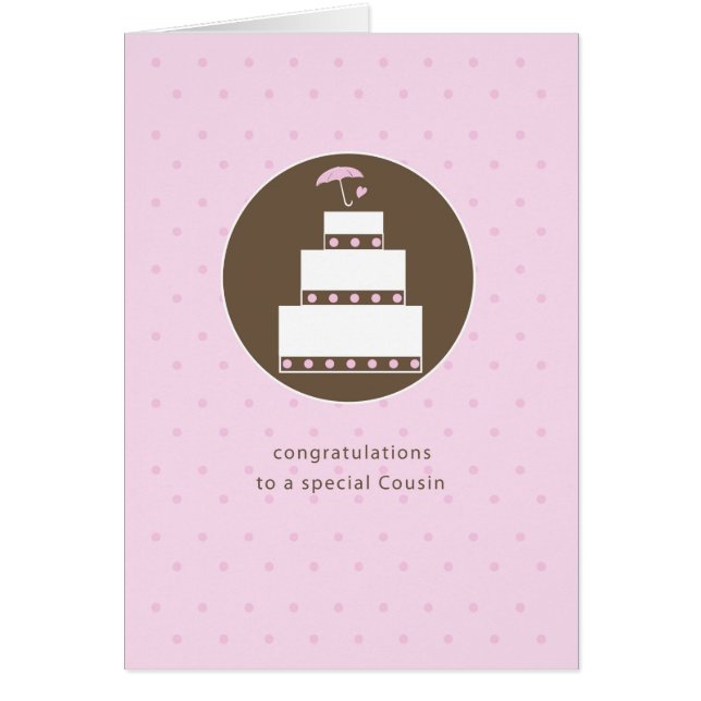 Cousin, Fête des mariées Félicitations (Devant)